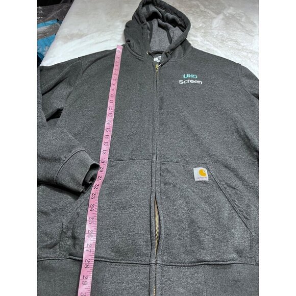 Carhartt logo EKG Screen loose fit sweatshirt jacket womens size 2XL - Picture 6 of 6